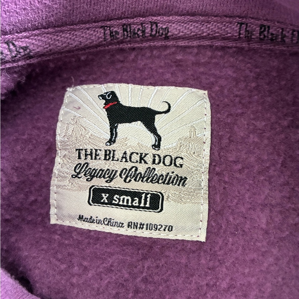 The Black Dog Purple High Neck Pullover Sweatshirt - Picture 7 of 12